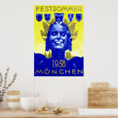 Vintages Sommerfest-Poster Poster (Küche)