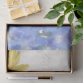 Vintages Sonnenblumen-Blütenschmetterlingskript Seidenpapier (Geschenk)