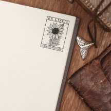 Vintages Sonnenblumenbuch Ex Libris