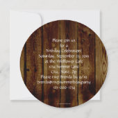 Vintages Sonnenblumenland Geburtstagspartei Einladung (Rückseite)