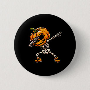 Vintages Sonnenlicht Halloween Tanzskelette Spooky Button