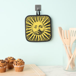 Vintages Sonnenlicht Topflappen