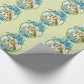 Vintages Sonnenpaar Geschenkpapier (Ecke)