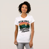 Vintages Sonnenuntergang Bergerlebnis Design T-Shirt (Vorne ganz)