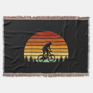 Vintages Sonnenuntergang Mountainbike-Geschenk für Decke