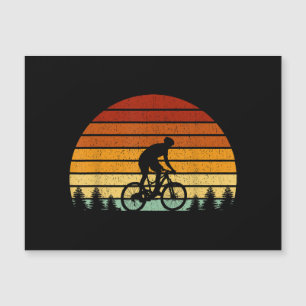 Vintages Sonnenuntergang Mountainbike-Geschenk für Magnetkarte