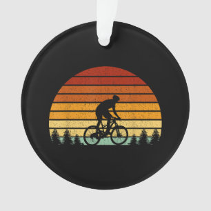 Vintages Sonnenuntergang Mountainbike-Geschenk für Ornament