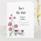 Vintages Sortenmodell Karte (Gelbe Blume)