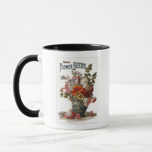 Vintages sortiertes Jahrbuch-Samen-Paket Tasse