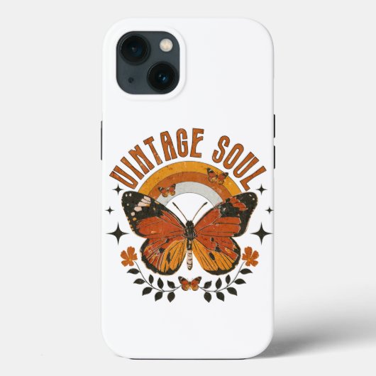 Vintages Soul Butterfly Case-Mate iPhone Hülle (Rückseite)