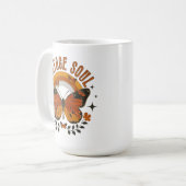 Vintages Soul Butterfly Kaffeetasse (Vorderseite Links)