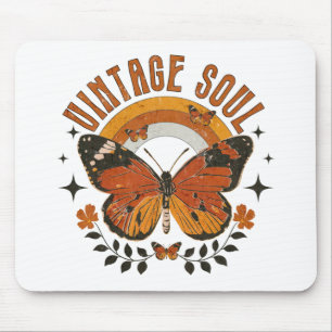 Vintages Soul Butterfly Mousepad