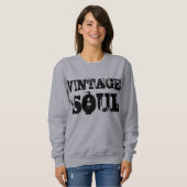 Vintages Soul-Grau-Sweatshirt Sweatshirt (Vorne ganz)
