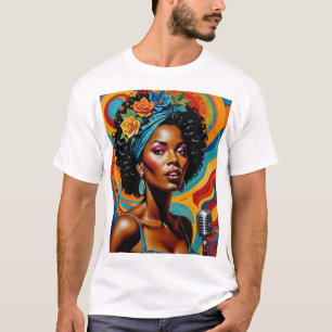 Vintages Soul Sängerin Rodelbahn T-Shirt