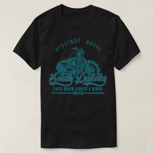 Vintages South Dakota Speed Races Landschaftsbike T-Shirt (Design vorne)