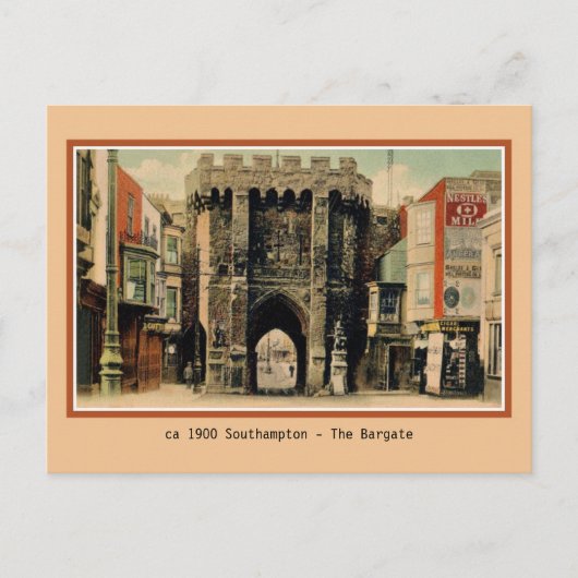 Vintages Southampton Postkarte (Vorderseite)