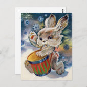 Vintages sowjetisches Neujahr/Weihnachts-Postkarte Postkarte (Vorne/Hinten)