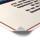 Vintages sowjetisches Propaganda-Poster Poster (Ecke)