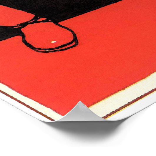 Vintages sowjetisches Propaganda-Poster Poster (Ecke)