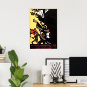 Vintages sowjetisches Propaganda-Poster Poster (Heimbüro)