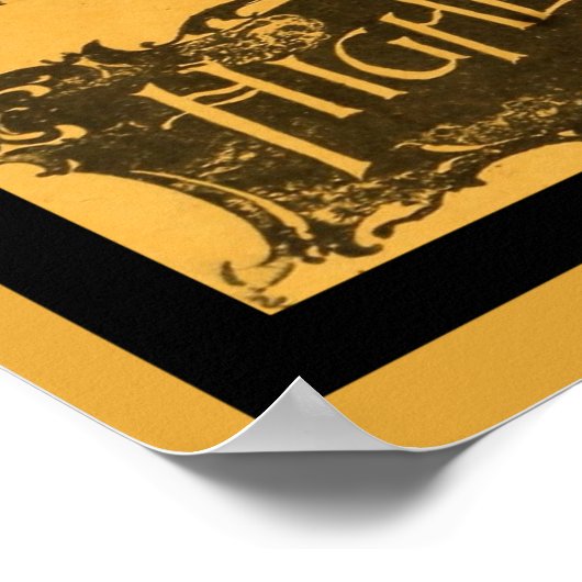 Vintages Spalding Bicycle Poster (Ecke)