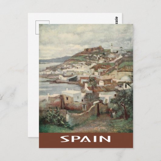 Vintages Spanien Ayamonte Postkarte (Vorne/Hinten)