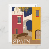 Vintages Spanien Bull Travel Postcard Feiertagspostkarte (Vorne/Hinten)