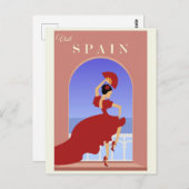 Vintages Spanien Postkarte (Vorne/Hinten)