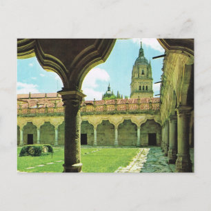 Vintages Spanien, Salamanca, Schulhof, Kathedrale Postkarte