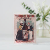 Vintages spanisches Anzeigeplakat: Wein Postkarte (Stehend Vorderseite)