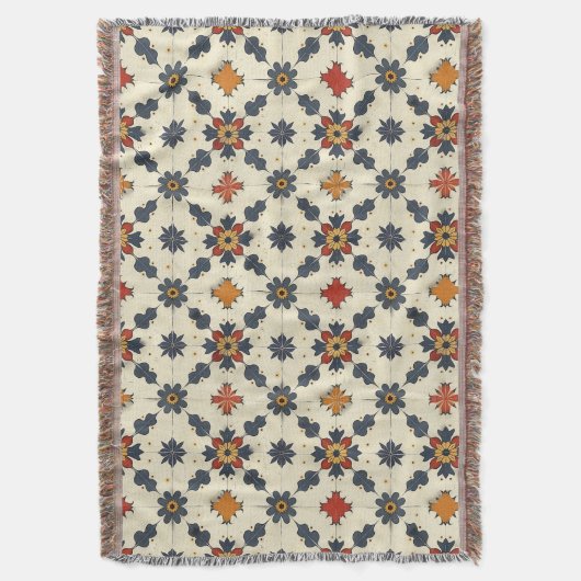 Vintages Spanisches Fliesenmuster Decke (Vorderseite Vertikal)