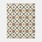 Vintages Spanisches Fliesenmuster Fleecedecke (Vorderseite)