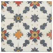 Vintages Spanisches Fliesenmuster Stoff (Muster)