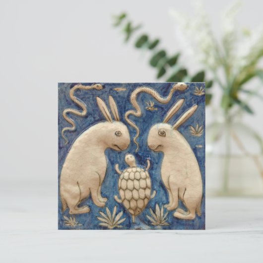 Vintages Spanisches Kaninchen (Stehend Vorderseite)