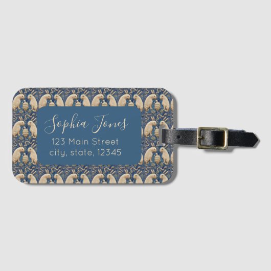 Vintages Spanisches Kaninchen Gepäckanhänger (Vorderseite (Horizontal))