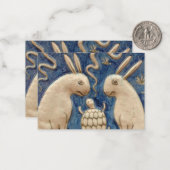 Vintages Spanisches Kaninchen Mitteilungskarte (Vorderseite/Rückseite Beispiel)