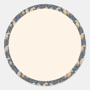 Vintages Spanisches Kaninchen Runder Aufkleber