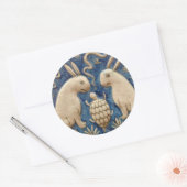 Vintages Spanisches Kaninchen Runder Aufkleber (Umschlag)