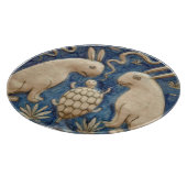 Vintages Spanisches Kaninchen Schneidebrett (Ecke)