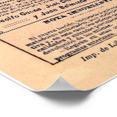 Vintages Spanisches Poster (Ecke)