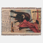 Vintages Spanisches Stierkampfschild Decke (Vorderseite)