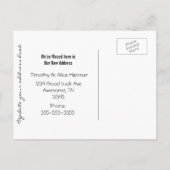 Vintages Special News Bulletin, das wir übertragen Ankündigungspostkarte (Rückseite)