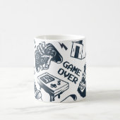 Vintages Spielmuster rückwärts. Kaffeetasse (Mittel)