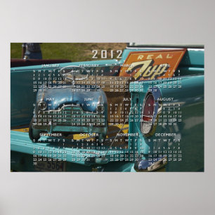 Vintages Spielwaren-Kalender-Plakat Poster