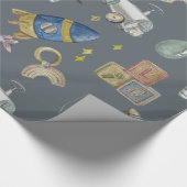 Vintages Spielzeug Geschenkpapier (Ecke)