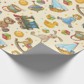 Vintages Spielzeug Geschenkpapier (Ecke)