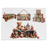Vintages Spielzeug Große Geschenktüte (Vorderseite)