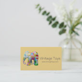 Vintages Spielzeug, handgefertigtes Spielzeug und  Visitenkarte (Stehend Vorderseite)
