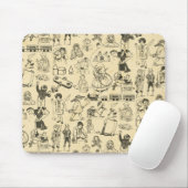 Vintages Spielzeug und Kindermuster Mousepad (Mit Mouse)