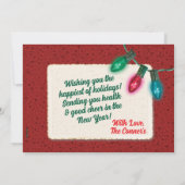 Vintages Spielzeug Weihnachtsfotokarten Einladung (Rückseite)